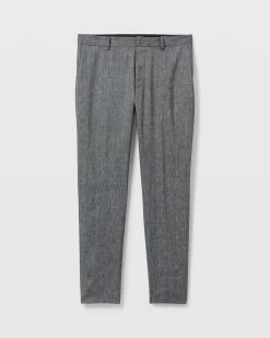 Best reviews of 🎉 Club Monaco Men Sutton Hemp Blend 👗 Dress Pants Navy Heather 🤩 -Club Monaco Online Shop cm 1444711 alternate4