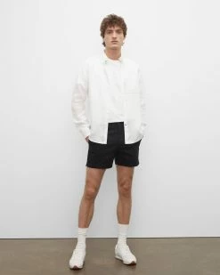 Wholesale 🔥 Club Monaco Men Jax Texture 5" Shorts Black 🥰