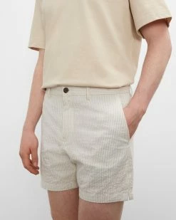Cheapest 🧨 Club Monaco Men Jax Seersucker 5" Shorts Alfalfa Multi ✨ -Club Monaco Online Shop cm 1447596 alternate2