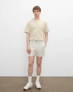 Cheapest 🧨 Club Monaco Men Jax Seersucker 5" Shorts Alfalfa Multi ✨ -Club Monaco Online Shop cm 1447596 alternate3