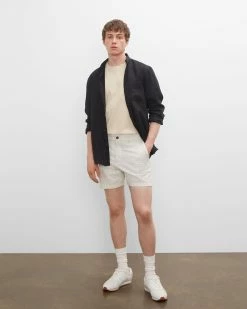 Cheapest ๐งจ Club Monaco Men Jax Seersucker 5" Shorts Alfalfa Multi โจ