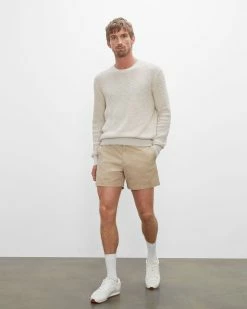 Flash Sale 🎉 Club Monaco Men Jax Essential 5" Shorts Khaki 🔔