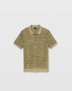 Hot Sale 🤩 Club Monaco Men Short Sleeve Marl Polo Dark Olive 🎉 -Club Monaco Online Shop cm 1447607 alternate4