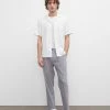 Buy 😀 Club Monaco Men Pleated Tapered Trousers Grey Heather 🎉 -Club Monaco Online Shop cm 1451704 lifestyle