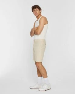 Outlet 🥰 Club Monaco Men Maddox Chambray 9" Shorts Khaki 🔥 -Club Monaco Online Shop cm 1451711 alternate3