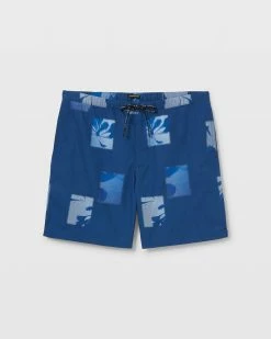 Best deal 🎉 Club Monaco Men Allover Print Athletic Shorts Navy Multi ✨ -Club Monaco Online Shop cm 1451714 alternate4