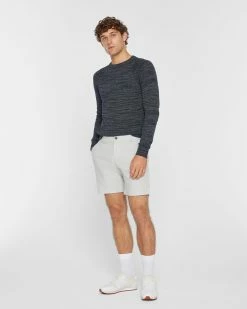 Cheap 😉 Club Monaco Men Baxter Chambray 7" Shorts Grey 👏 -Club Monaco Online Shop cm 1451716 alternate3
