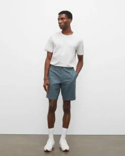 Best deal 👏 Club Monaco Men Maddox Dobby 9 Inch Shorts Teal ⌛