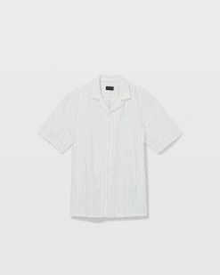New ๐ฅ Club Monaco Men Short Sleeve Thin Stripe Linen ๐ Shirt White ๐ 9 New ๐ฅ Club Monaco Men Short Sleeve Thin Stripe Linen ๐ Shirt White ๐ -Club Monaco Online Shop cm 1451728 alternate4