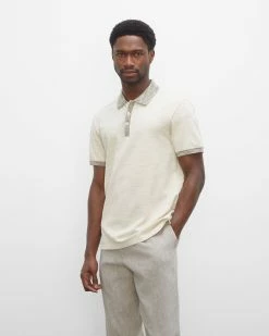 Flash Sale ✨ Club Monaco Men Space Dyed Polo Papyrus 🧨