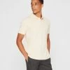 New 🧨 Club Monaco Men Tipped Collar Polo Tan 🎁 -Club Monaco Online Shop cm 1462420 lifestyle