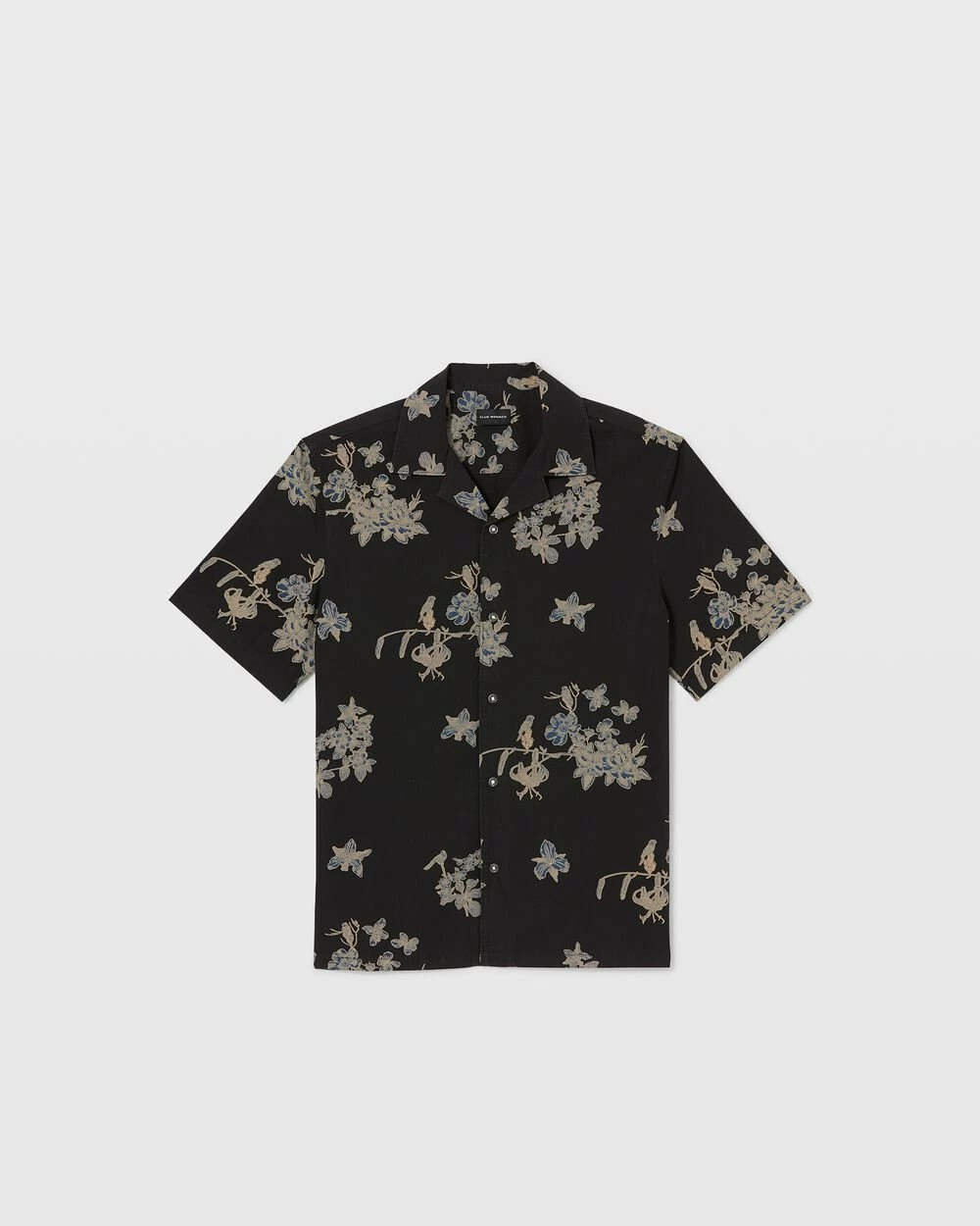 Outlet ๐งจ Club Monaco Men Short Sleeve Floral Toile Camp Collar ๐ Shirt Caviar ๐ 7 Outlet ๐งจ Club Monaco Men Short Sleeve Floral Toile Camp Collar ๐ Shirt Caviar ๐ - Image 5