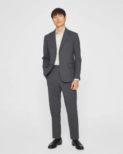 Promo ๐ Club Monaco Men Signature Suit Pants Medium Grey ๐