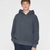 Best Pirce 🥰 Club Monaco Men Sandwash Hoodie Washed Black ⌛