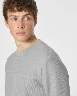 Hot Sale 🔥 Club Monaco Men French Rib Crew Sweater Stone Blue 💯 9 Hot Sale 🔥 Club Monaco Men French Rib Crew Sweater Stone Blue 💯 -Club Monaco Online Shop cm 1462509 alternate2