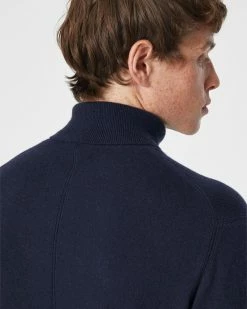 Coupon 🎉 Club Monaco Men Core Cashmere Turtleneck Sweater Navy 🧨 -Club Monaco Online Shop cm 1462518 alternate2