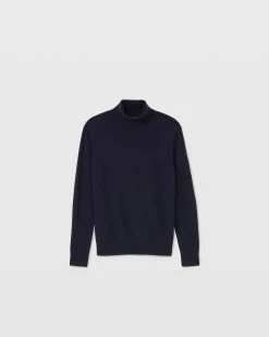 Coupon 🎉 Club Monaco Men Core Cashmere Turtleneck Sweater Navy 🧨 -Club Monaco Online Shop cm 1462518 alternate4