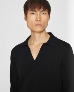 Deals โ๏ธ Club Monaco Men Colorblock Johnny Collar Sweater Black ๐งจ 9 Deals โ๏ธ Club Monaco Men Colorblock Johnny Collar Sweater Black ๐งจ -Club Monaco Online Shop cm 1462534 alternate2