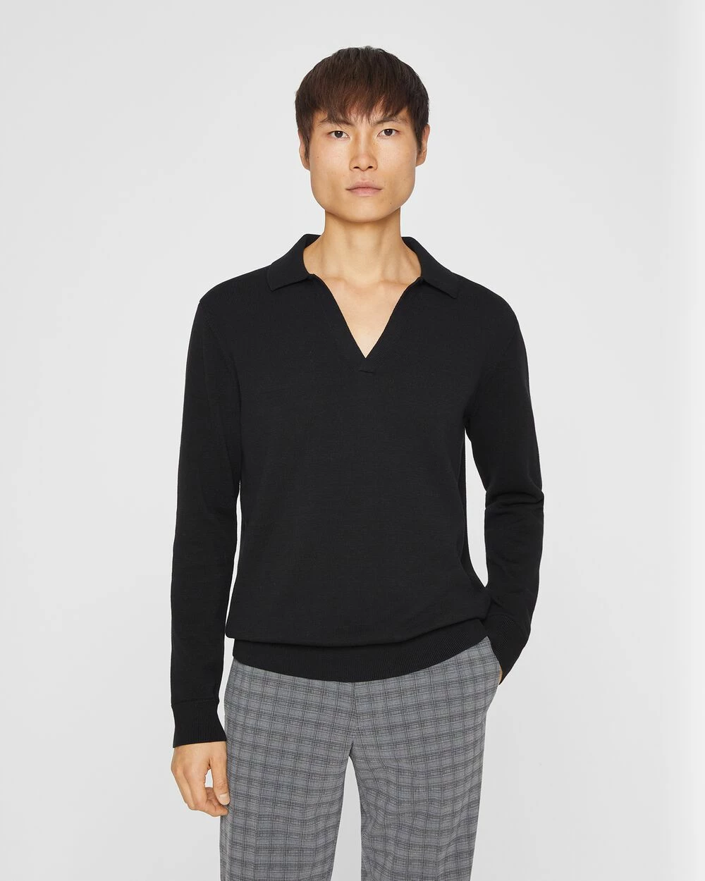 Deals โ๏ธ Club Monaco Men Colorblock Johnny Collar Sweater Black ๐งจ 3 Deals โ๏ธ Club Monaco Men Colorblock Johnny Collar Sweater Black ๐งจ