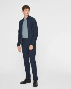Top 10 👏 Club Monaco Men Rib Plaited Bomber Jacket Blue 🔔 10 Top 10 👏 Club Monaco Men Rib Plaited Bomber Jacket Blue 🔔 -Club Monaco Online Shop cm 1462536 alternate3