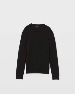 New 😀 Club Monaco Men Merino Wool Crewneck Sweater Black 👍 -Club Monaco Online Shop cm 1462539 alternate4