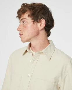 Top 10 👏 Club Monaco Men Long Sleeve Textured Standard 👚 Shirt Off White 🎉 -Club Monaco Online Shop cm 1462594 alternate2