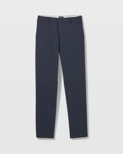 Buy 🔥 Club Monaco Men Connor Heathered Pant Dark Blue 🤩 -Club Monaco Online Shop cm 1465543 alternate4