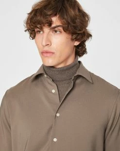 Promo 🔥 Club Monaco Men Refined Twill 👚 Shirt Navy 🎁 -Club Monaco Online Shop cm 1465556 alternate2