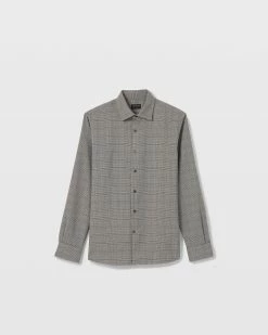 Best Sale ✨ Club Monaco Men Plaid Refined Twill 👕 Shirt Grey Multi 🛒 -Club Monaco Online Shop cm 1465570 alternate4