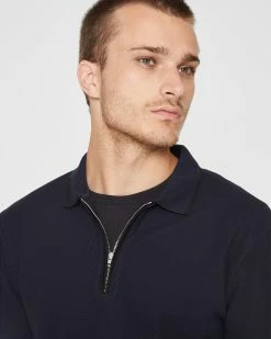 Brand new ๐ Club Monaco Men Long Sleeve Tipped Polo Outer Space Navy ๐ 8 Brand new ๐ Club Monaco Men Long Sleeve Tipped Polo Outer Space Navy ๐ -Club Monaco Online Shop cm 1465587 alternate2