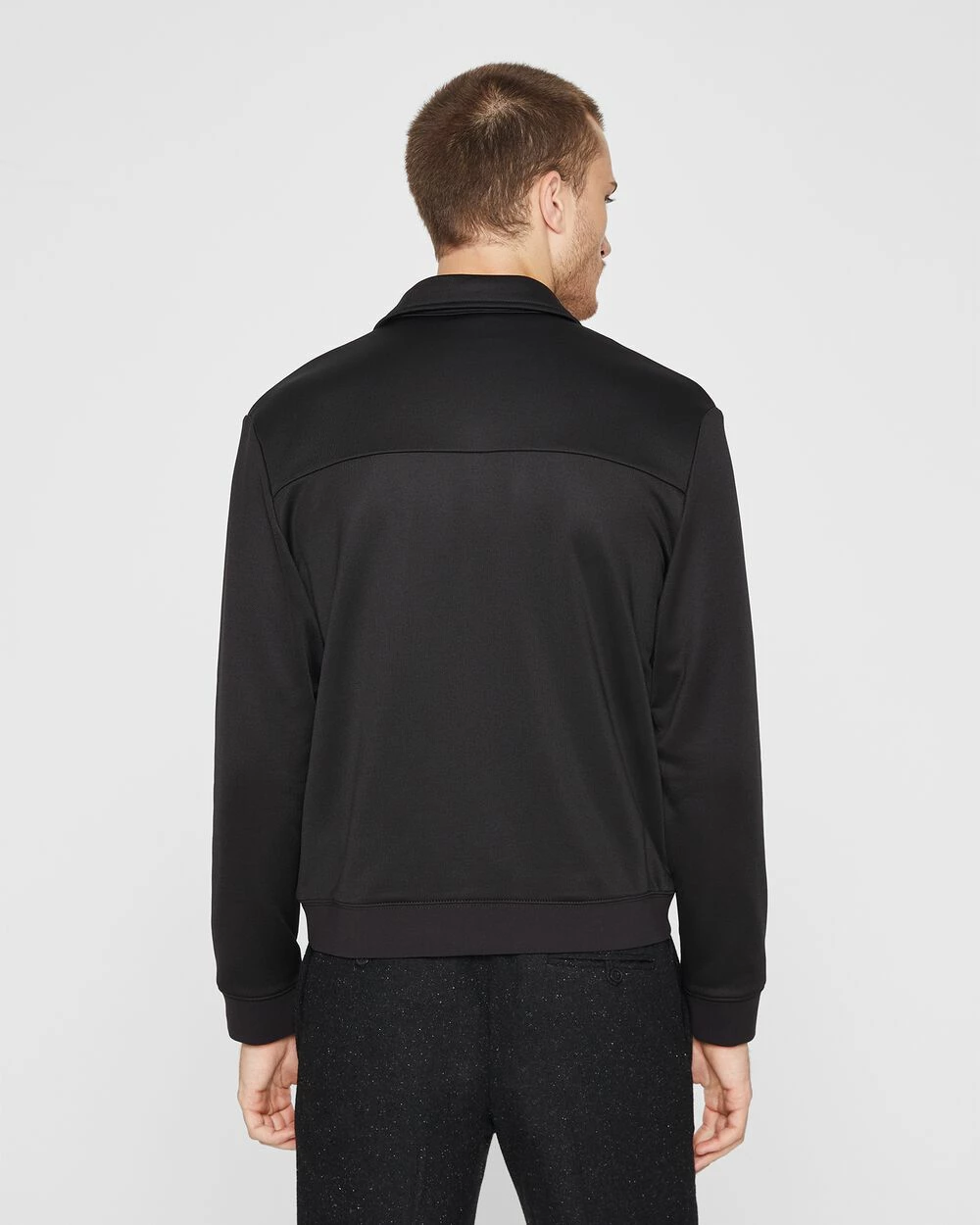 Hot Sale 👏 Club Monaco Men Tech Terry Jacket Caviar 🔔 4 Hot Sale 👏 Club Monaco Men Tech Terry Jacket Caviar 🔔 - Image 2