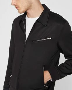 Hot Sale 👏 Club Monaco Men Tech Terry Jacket Caviar 🔔 8 Hot Sale 👏 Club Monaco Men Tech Terry Jacket Caviar 🔔 -Club Monaco Online Shop cm 1465595 alternate2