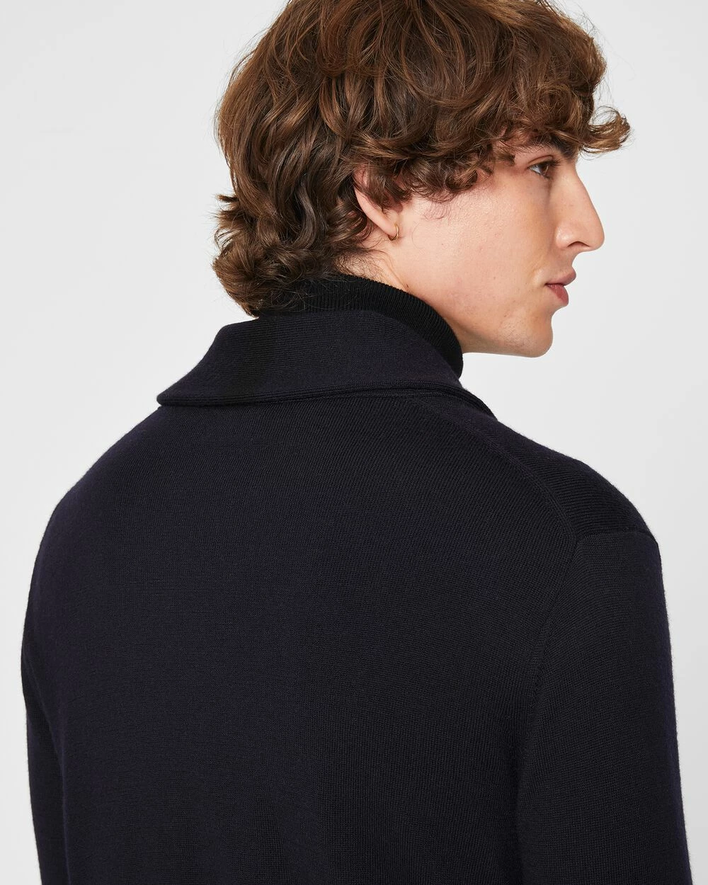 Discount ✔️ Club Monaco Men Merino Wool Shawl Cardigan Navy 🤩 5 Discount ✔️ Club Monaco Men Merino Wool Shawl Cardigan Navy 🤩 - Image 3