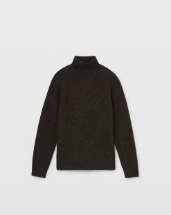 Best Pirce 😉 Club Monaco Men Donegal Turtleneck Sweater Brown Multi 🌟 -Club Monaco Online Shop cm 1465625 alternate4