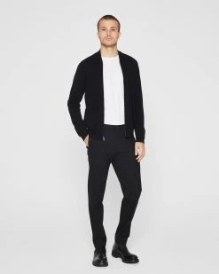Coupon ✔️ Club Monaco Men Cashmere Full Zip Sweater Black ❤️ -Club Monaco Online Shop cm 1465627 alternate3