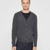 Buy ⭐ Club Monaco Men Boiled Cashmere Cardigan Dark Heather Grey 🌟 -Club Monaco Online Shop cm 1465631 lifestyle