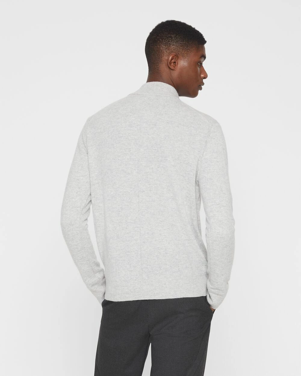 Outlet ๐ Club Monaco Men Core Cashmere Quarter Zip Sweater Light Heather Grey ๐ฏ 4 Outlet ๐ Club Monaco Men Core Cashmere Quarter Zip Sweater Light Heather Grey ๐ฏ - Image 2