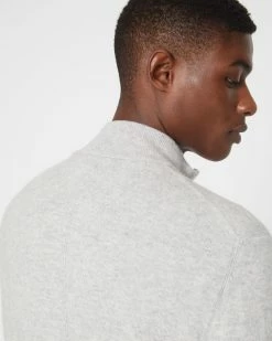 Outlet ๐ Club Monaco Men Core Cashmere Quarter Zip Sweater Light Heather Grey ๐ฏ 8 Outlet ๐ Club Monaco Men Core Cashmere Quarter Zip Sweater Light Heather Grey ๐ฏ -Club Monaco Online Shop cm 1465637 alternate2