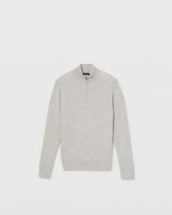 Outlet ๐ Club Monaco Men Core Cashmere Quarter Zip Sweater Light Heather Grey ๐ฏ 9 Outlet ๐ Club Monaco Men Core Cashmere Quarter Zip Sweater Light Heather Grey ๐ฏ -Club Monaco Online Shop cm 1465637 alternate4