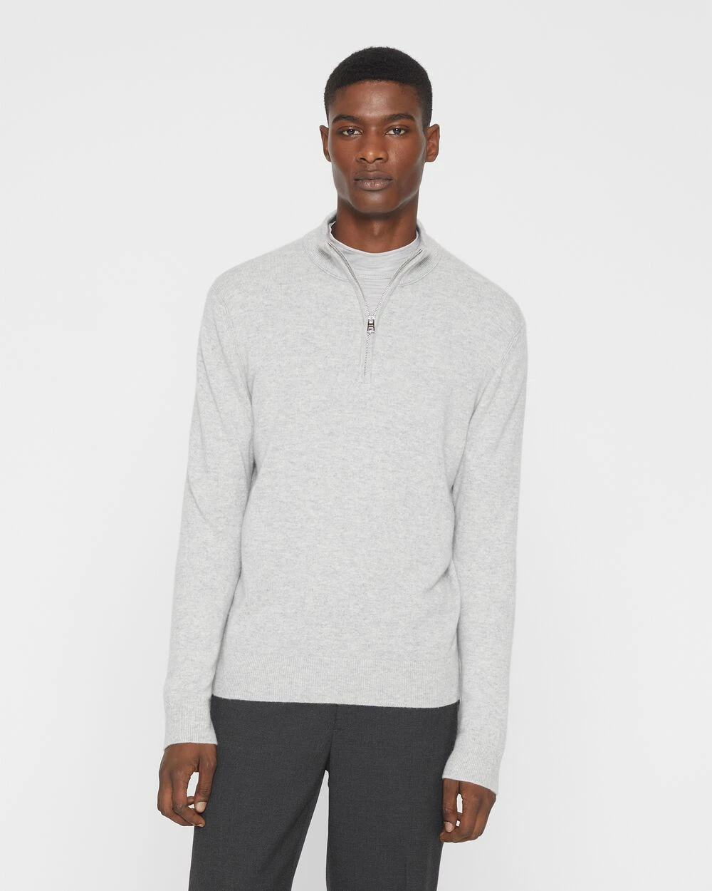 Outlet ๐ Club Monaco Men Core Cashmere Quarter Zip Sweater Light Heather Grey ๐ฏ 3 Outlet ๐ Club Monaco Men Core Cashmere Quarter Zip Sweater Light Heather Grey ๐ฏ