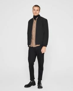 Best Pirce ❤️ Club Monaco Men Vertical Quilted Bomber Jacket Caviar 🛒 -Club Monaco Online Shop cm 1465642 alternate3