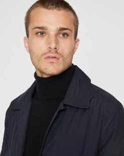 Promo ❤️ Club Monaco Men Quilted 👚 Shirt Jacket Navy 🛒 -Club Monaco Online Shop cm 1465644 alternate2