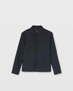 Promo ❤️ Club Monaco Men Quilted 👚 Shirt Jacket Navy 🛒 -Club Monaco Online Shop cm 1465644 alternate4
