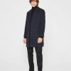 New 🛒 Club Monaco Men Modern Twill 🧥 Coat Navy Multi ❤️ -Club Monaco Online Shop cm 1465647 lifestyle