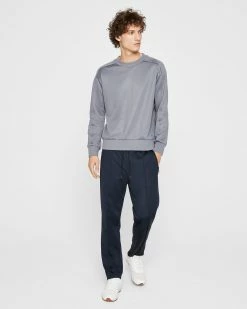 Flash Sale 🌟 Club Monaco Men Tech Terry Sweatshirt Mid Grey 😀 -Club Monaco Online Shop cm 1465942 alternate3