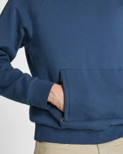 New ❤️ Club Monaco Men Zip Pocket Hoodie Navy ❤️ -Club Monaco Online Shop cm 1465945 alternate2