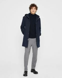 Deals 😍 Club Monaco Men Bouclé Cable Sweater Navy Solid 🧨 -Club Monaco Online Shop cm 1465957 alternate3
