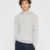 Hot Sale 🎁 Club Monaco Men Textured Cashmere Hoodie Light Heather Grey ✨ -Club Monaco Online Shop cm 1465962 lifestyle
