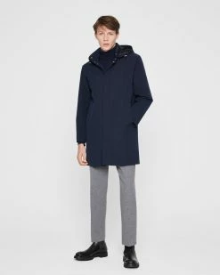 Coupon ⭐ Club Monaco Men Refined Padded Jacket Navy 👍