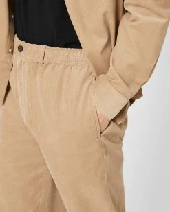 Outlet 🌟 Club Monaco Men Elasticated Corduroy Pants Tan ✨ -Club Monaco Online Shop cm 1465989 alternate2